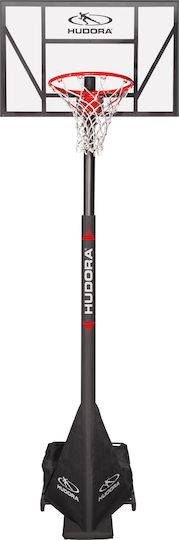 Hudora Pro Μπασκέτα με Βάση και Ρυθμιζόμενο Ύψος 230-305εκ.