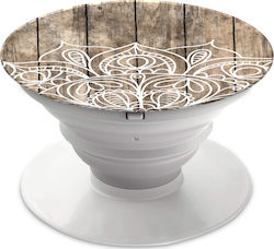 Pop Socket Κινητού Wooden Mandala Καφέ Pop Socket Κινητού Wooden Mandala Καφέ