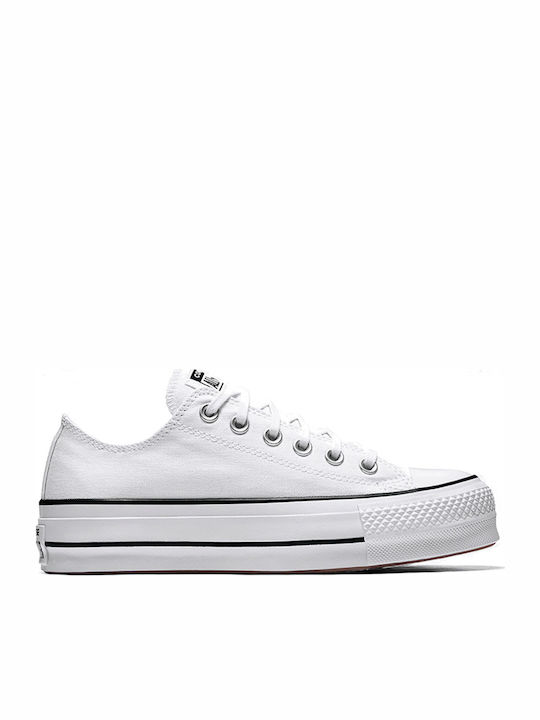 Converse Chuck Taylor All Star Lift Low Top Flatforms Adidași Alb / Negru