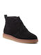 Clarks Dove Roxana Suede Γυναικεία Μποτάκια με Πλατφόρμα Μαύρα