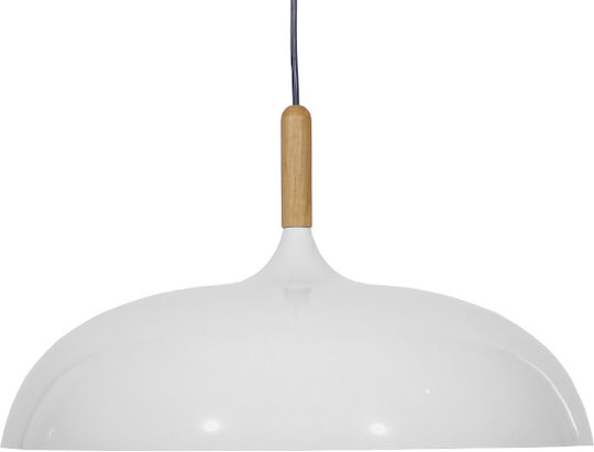GloboStar Vallete White Bell Pendant Ceiling Light with E27 Socket 45x27x27cm