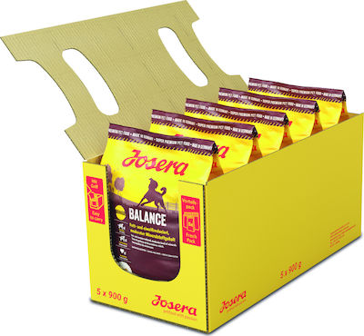 Josera Balance 5x0.9kg Ξηρά Τροφή χωρίς Γλουτένη για Ηλικιωμένους Σκύλους με Καλαμπόκι, Πουλερικά και Ρύζι