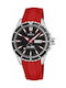 Festina Ανδρικό Ρολόι 44mm Μπαταρίας με Κόκκινο Καουτσούκ Λουράκι