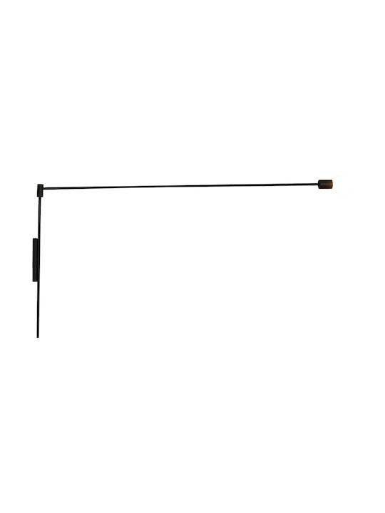 Home Lighting Modern Lamp Wall with Socket E14 Black 150x70x10cm