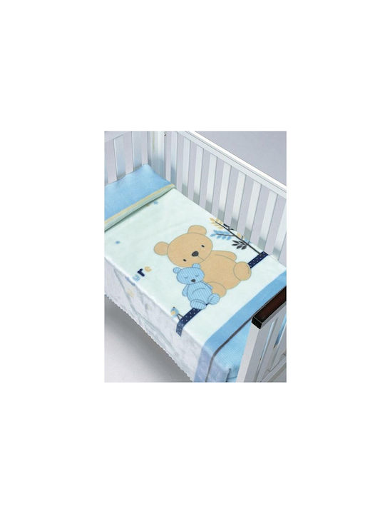 Morven Blanket Spanish Cot Piccola 794 Velvet Blue 110x140cm