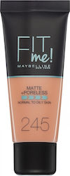 Maybelline Fit Me Matte + Poreless Liquid Make Up 245 Classic Beige 30ml