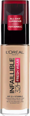 L'Oreal Paris Infaillible 32H Fresh Wear Flüssiges Make-up 125 Natural Rose 30ml