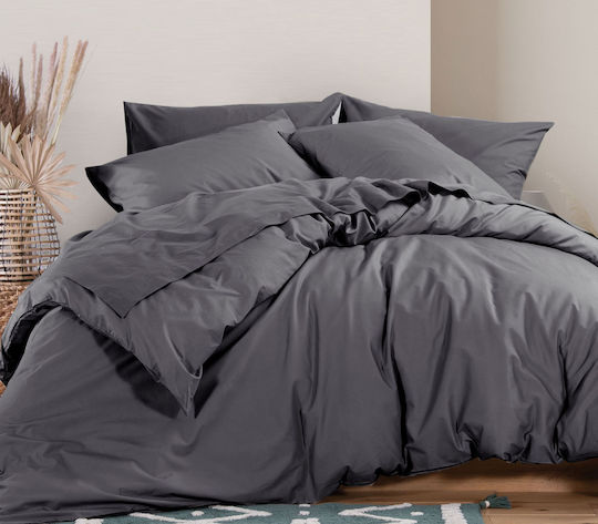 Nef-Nef Homeware Μονή 160x240cm Basic Dark Grey