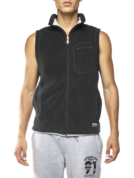 Bodymove Ανδρική Ζακέτα Fleece Γκρι