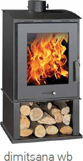 Syrios Dimitsana WB Χαλύβδινη Ξυλόσομπα 13.5kW Γκρι