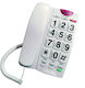 Noozy Phinea N27 SOS Office Corded Phone for Seniors White