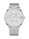 Tommy Hilfiger Jenna Women's Watch Chronograph with Silver Metal Bracelet