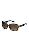 Polaroid Women's Sunglasses with Brown Tartaruga Plastic Frame and Brown Polarized Lens