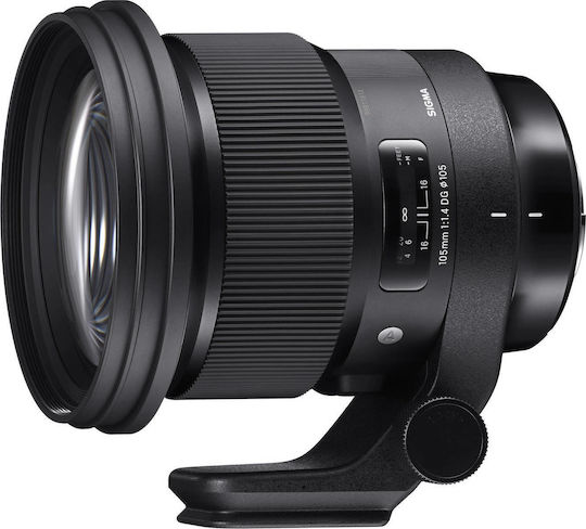 Sigma Voller Rahmen Kameraobjektiv 105mm F1.4 DG HSM Teleobjektiv für Nikon F Mount Black