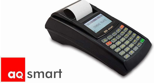 Carat AQ Smart Φορητή Ταμειακή Μηχανή χωρίς Μπαταρία σε Μαύρο Χρώμα