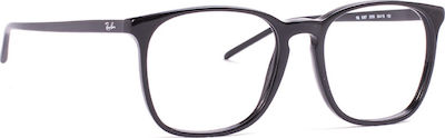 Ray Ban Männlich Kunststoff Brillenrahmen Schwarz RB5387 2000