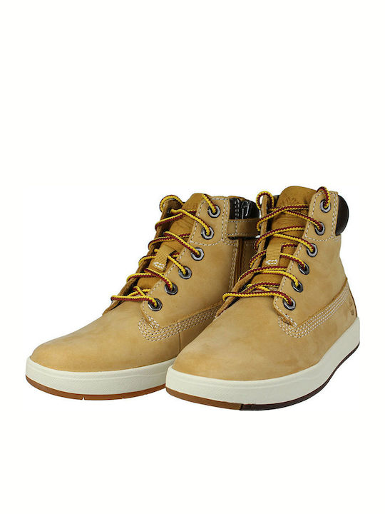 Timberland cu Fermoar Tabac maro