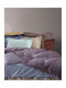 Das Home Bettlaken Super-Doppel mit Gummiband 170x200+35cm. Best 1009 Flieder