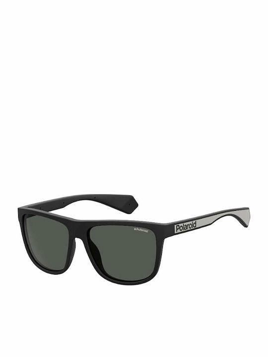 Polaroid Men's Sunglasses with Black Acetate Frame and Black Lenses 6062/S 003M9