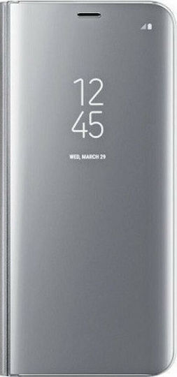 Galaxy A6 Plus 2018 Книга Пластмаса Сребрист (Galaxy A6+ 2018)