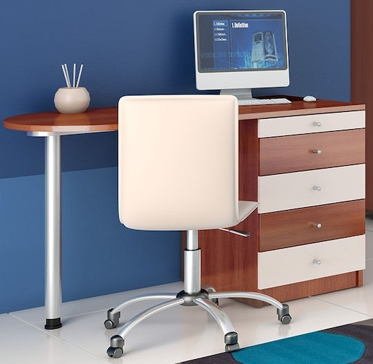 Ρόδος 1 Braune Kinder Schreibtisch 120x60cm