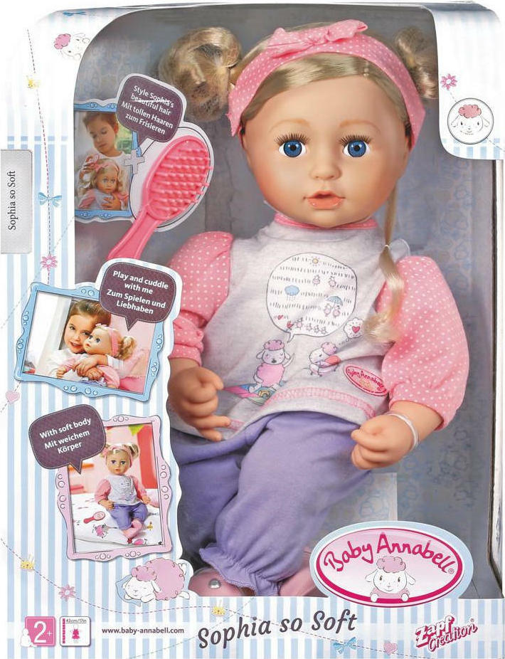 ZAPF Creation Baby Doll Baby Annabell Sophia for 2+ Years 43 cm