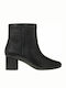 Clarks Un Cosmo Up Leather Women's Ankle Boots with Medium Heel Black