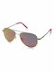 Polaroid Men's Sunglasses with Gold Metal Frame and Pink Polarized Mirror Lens PLD6012/N J5G/AI