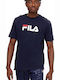 Fila Eagle T-shirt Bărbătesc cu Mânecă Scurtă Peacoat/white/chinese Red