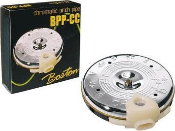 Boston Cromatic Diabluri de acordaj/Pipe de tonaj / Metronom / Tuner BPP-CC Chromatic Pitch Pipe în Culoare Argintiu