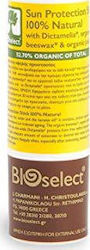 Bioselect Sun Protection Stick 100% Natural Sonnenschutzmittel Stick Für das Gesicht SPF50 15ml