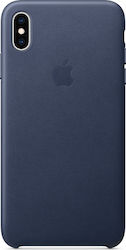 Apple Leather Case Leather Back Cover Blue (iPhone XS Max)