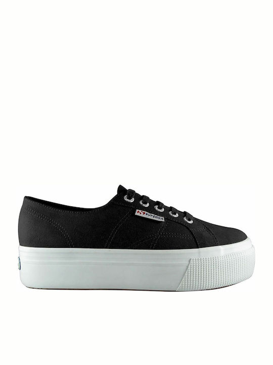 Superga 2790 Adidași Flatforms Pentru Femei Negri