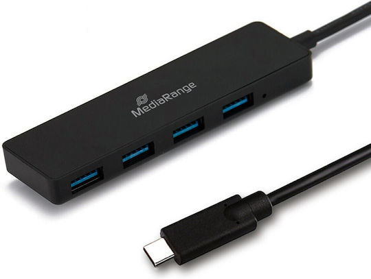 MediaRange USB Hub 4 Ports USB 3.0 with USB-C Connection