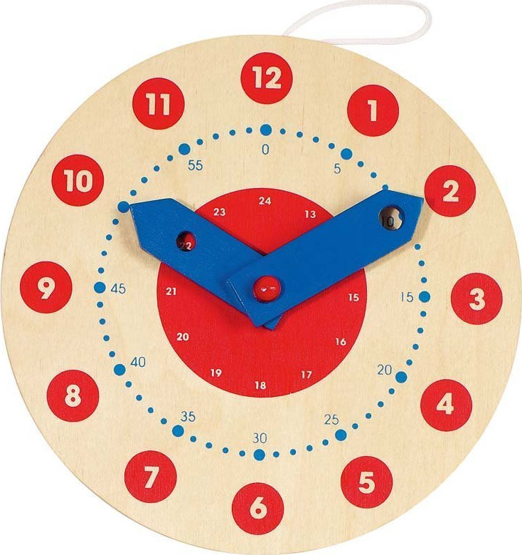 Goki Wooden Learning Clock Skroutz.gr