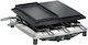 Steba RC 4 Plus Deluxe Tischplatte Elektrogrill Raclette Glatte und Geriffelte Platte 1450W mit einstellbarem Thermostat 39cmx37cmcm