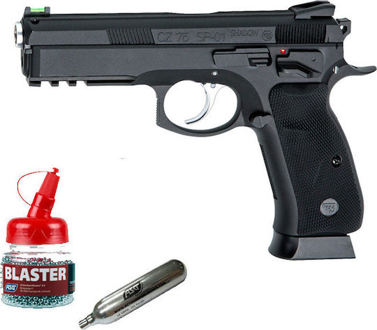 Asg Pistol cu Aer CO2 CZ 75 SP-01 Shadow (Full Metal/Blowback) Recul 4.5mm