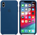 Apple Silicone Case Umschlag Rückseite Silikon Blau (iPhone XS Max) MTFE2ZM/A