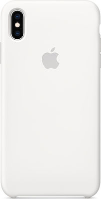 Apple Silicone Case Umschlag Rückseite Silikon Weiß (iPhone XS Max) MRWF2ZM/A