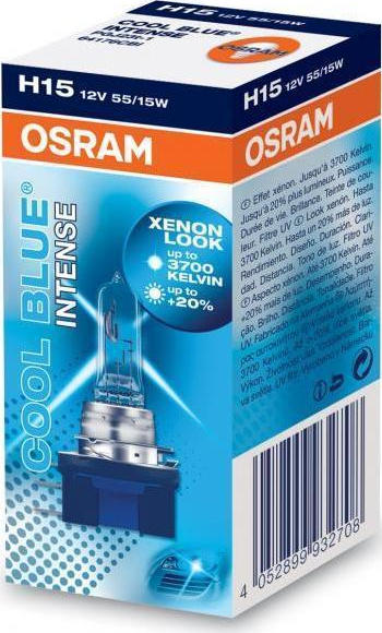 Glühlampe Halogen OSRAM H15 Cool Blue Intense NextGen 12V, 55/15W