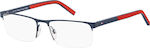 Tommy Hilfiger Metal Eyeglass Frame Navy Blue 101487FLL5-517