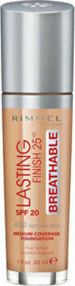 Rimmel Lasting Finish Breathable Foundation Mov/alb SPF20 30ml