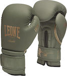 Leone Military Edition GN059 Boxhandschuhe aus Kunstleder Grün
