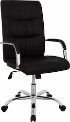 Executive Office Chair with Fixed Arms Black HomeMarkt