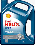 Shell Συνθετικό Λάδι Αυτοκινήτου Helix HX7 5W-40 A3/B4 4lt