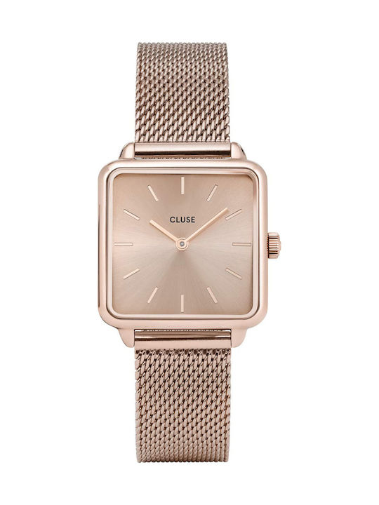 Cluse La Garconne Watch with Pink Gold Metal Bracelet