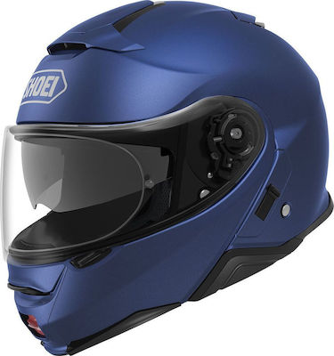 Shoei Neotec II Matte Blue Metallic Мотоциклетна Каска Обръщаем DOT / ECE 22.05 1650гр с Pinlock и Sunvisor