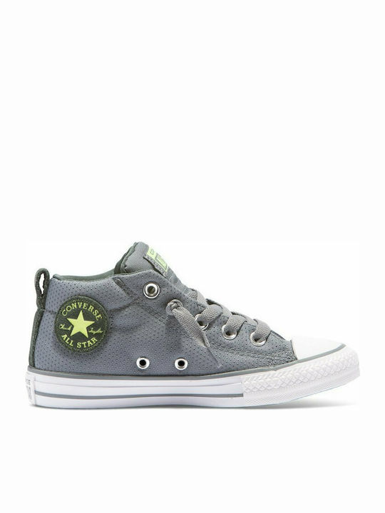 Converse Încălțăminte Sport pentru Copii Inalti Chuck Taylor Street Mid C Gri