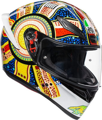 AGV K-1 Dreamtime Motorradhelm Volles Gesicht DOT / ECE 22.05 1500gr 0281O0I0-005-XS