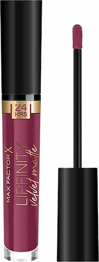 Max Factor Lipfinity Velvet Matte Υγρό Κραγιόν Velvet 50 Satinberry 3.5ml